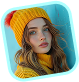 a custom profile picture of a female with yellow hat